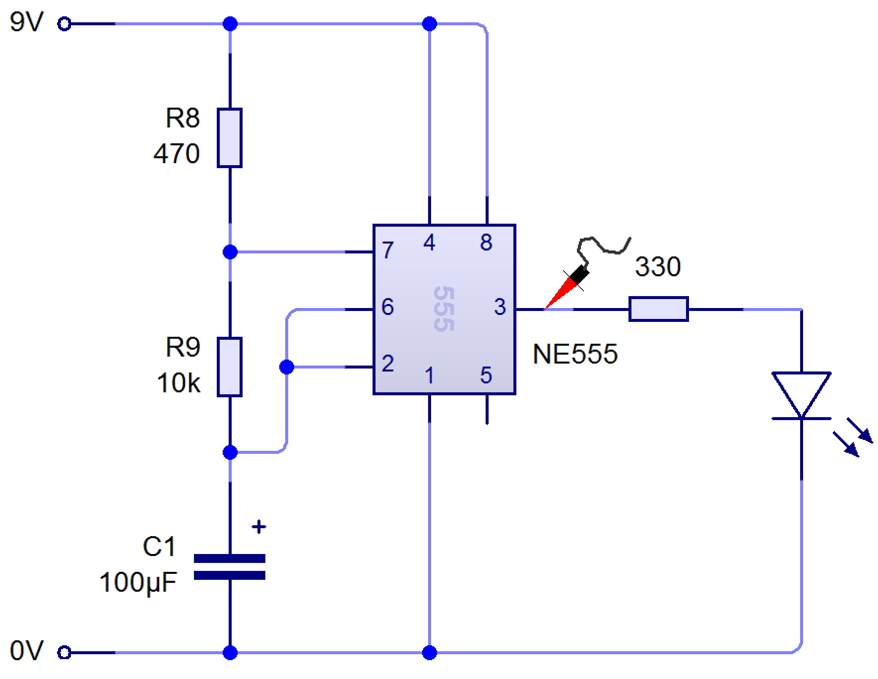 Ne555 простые схемы